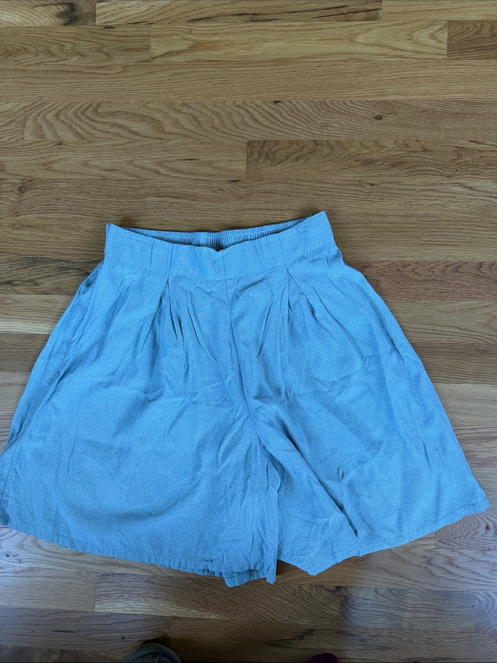 Women's Fritzi Petites light green with white polka-dot shorts size PM